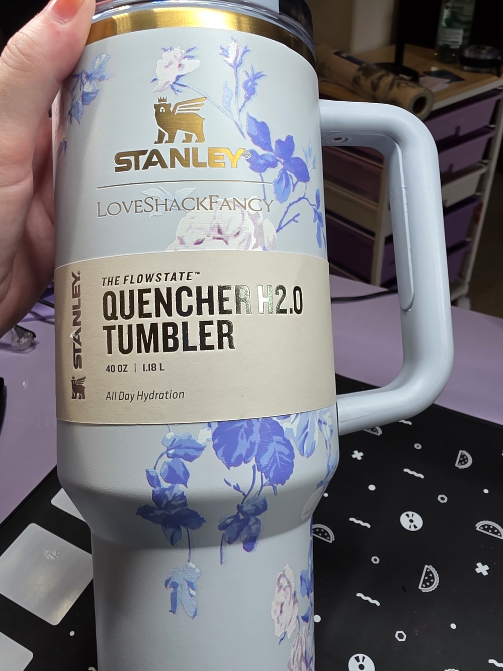 Stanley LoveShackFancy 40oz Tumbler Blue NTW - Picture 10 of 12